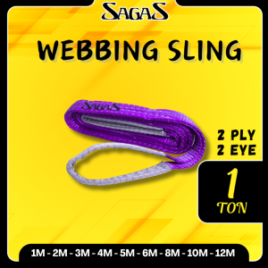 Webbing Sling 1 Ton 2 Ply 2 Eye Sagas