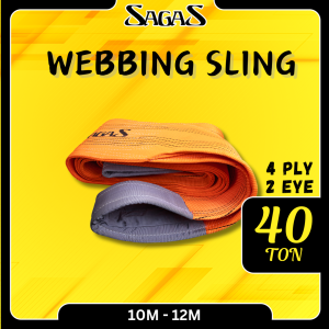 Webbing Sling 40 Ton, 4 Ply 2 Eye SAGAS