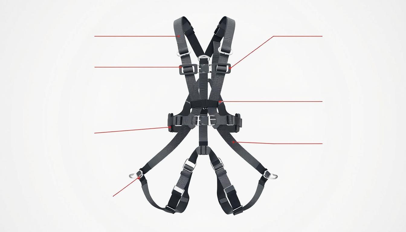 bagian bagian full body harness