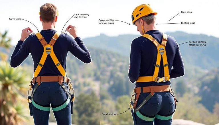 cara menggunakan full body harness