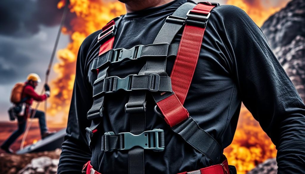 penggunaan harness penyelamatan