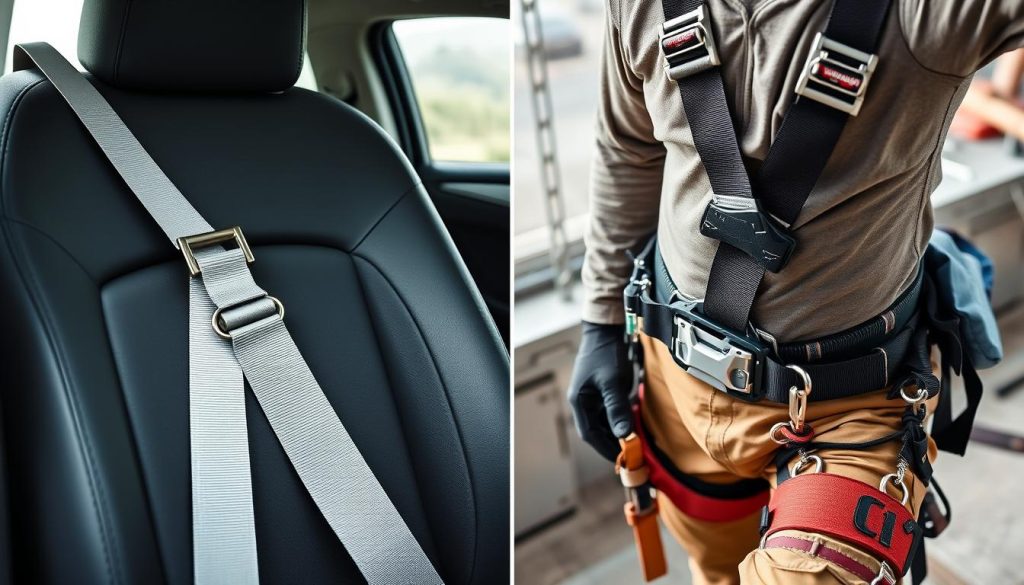 perbedaan safety belt dan harness