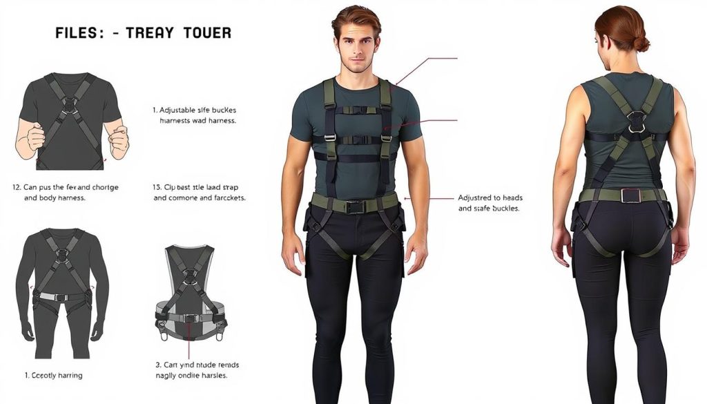 cara menggunakan body harness cara menggunakan body harness