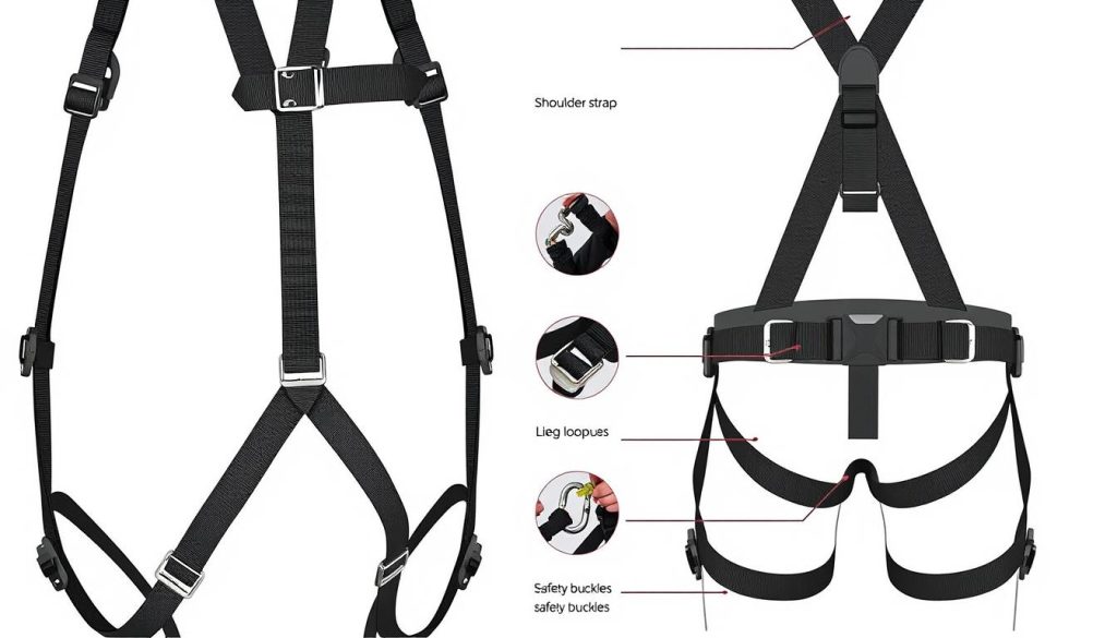 komponen body harness
