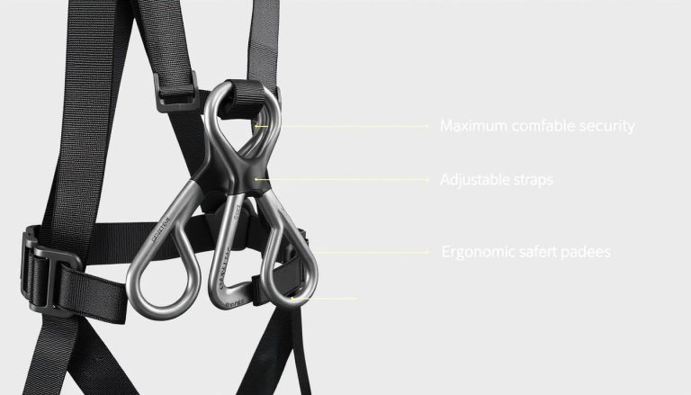 safety body harness 2 hook