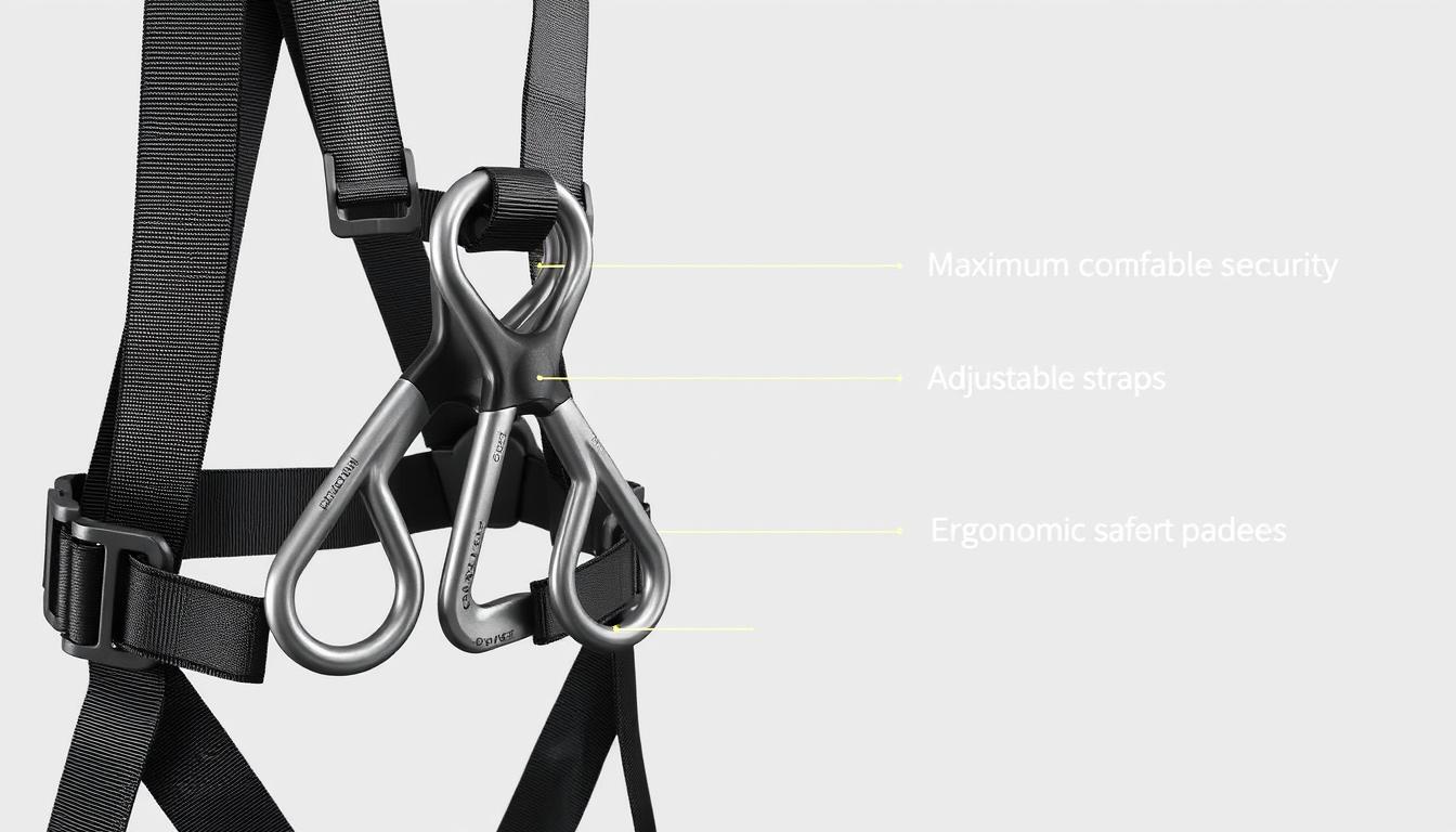 safety body harness 2 hook