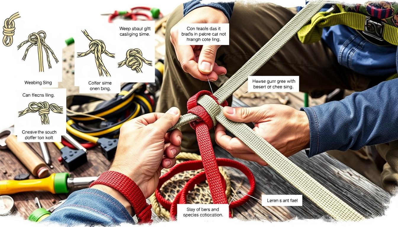 cara mengikat webbing sling