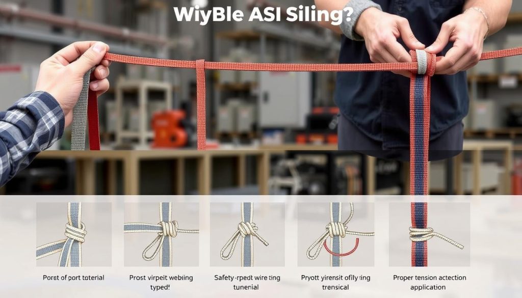 langkah-langkah mengikat webbing sling langkah-langkah mengikat webbing sling