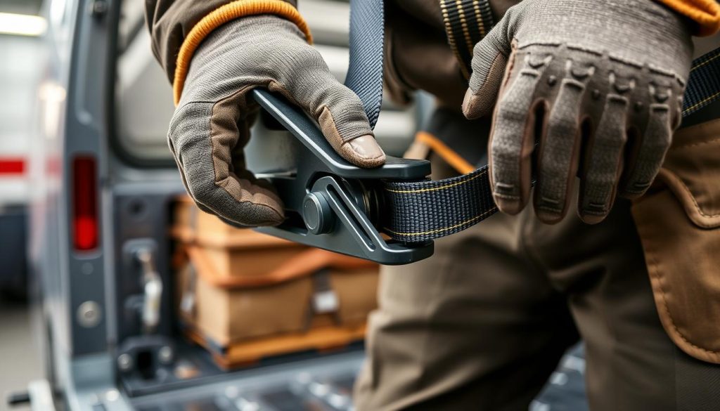 penggunaan webbing ratchet yang aman