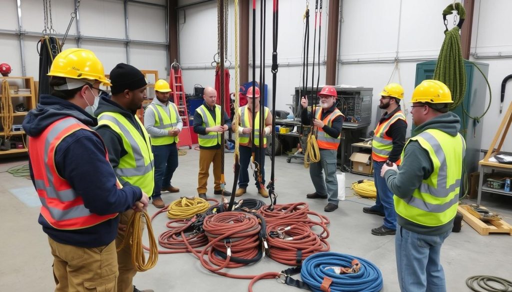 pelatihan penggunaan webbing sling