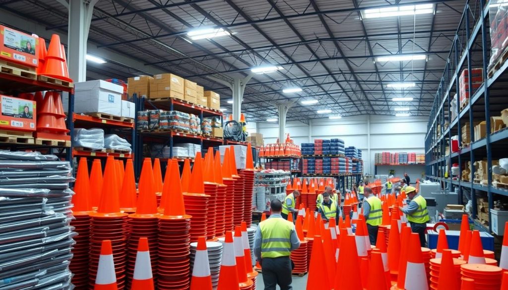 distributor traffic cone