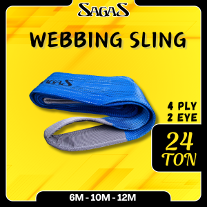Webbing Sling 24 Ton, 4 Ply 2 Eye SAGAS