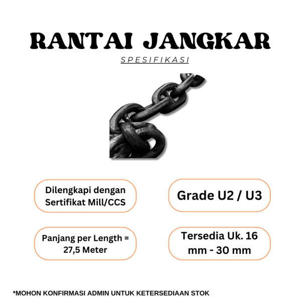 Rantai Jangkar Anchor Chain + Qenter